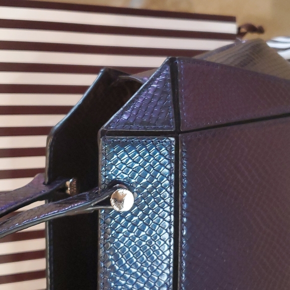 HENRI BENDELπHPπ Bijoux Satchel Metallic Snake Pattern! RARE! πππππππ - Picture 8 of 16